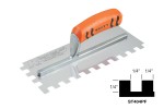 Square-Notch Trowel with ProForm Handle, ¼